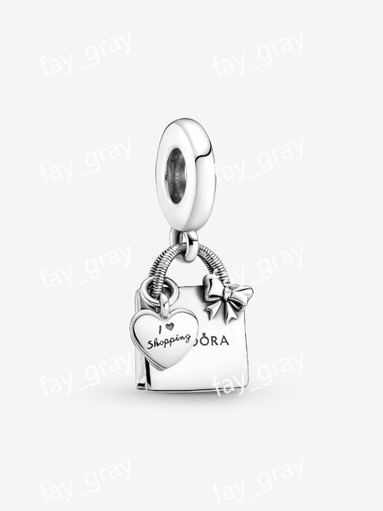 Authentic Pandora Charm, Shopping Bag Dangle, #799536C00 | eBay Pandora Shopping Bag Dangle Charm